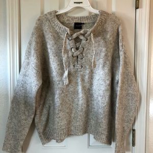 Tan spec winter sweater